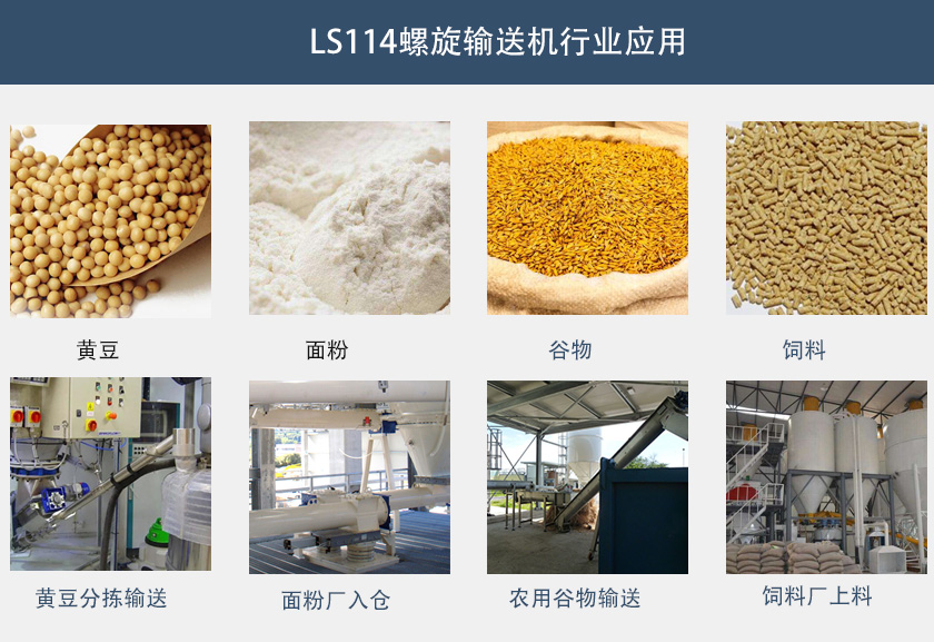 LS114螺旋輸送機行業應（yīng）用