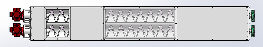 雙無軸（zhóu）螺旋輸送機結構原理