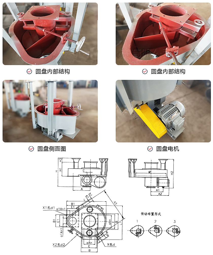 圓盤給料機圓（yuán）盤結構圖